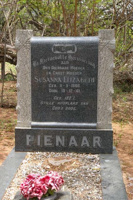 PIENAAR Susanna Elizabeth 1886-1961