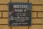 MOSTERT Daniel H. 1936-2000