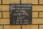 SMIT Judith S. 1922-1993