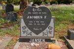 JANSEN Jacobus F. 1894-1962