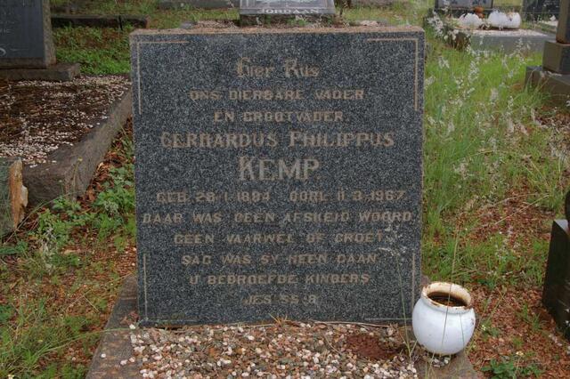 KEMP Gerhardus Philippus 1884-1967
