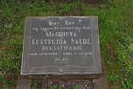 NAUDE Magrieta Gertruida nee LOTTERING 1896-1958