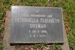 SNYMAN Petronella Elizabeth 1892-1973