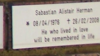 HERMAN Sabastian Alistair 1976-2008