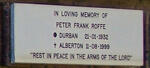 ROFFE Peter Frank 1932-1999