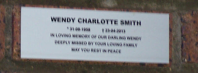 SMITH Wendy Charlotte 1958-2013