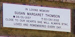 THOMSON Susan Margaret 1937-2012