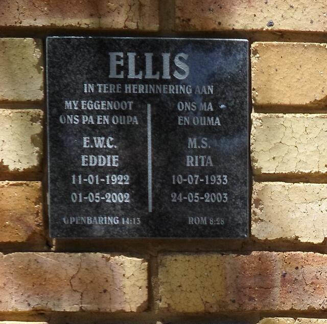 ELLIS E.W.C. 1922-2002 & M.S. 1933-2003
