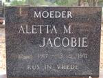 JACOBIE Aletta M. 1917-1971
