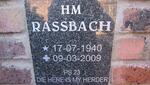 RASSBACH H.M. 1940-2009