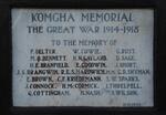 3. First World War plaque 1914-1918