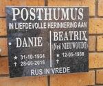 POSTHUMUS Danie 1934-2016 & Beatrix NIEUWOUDT 1938-