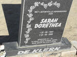 KLERK Sarah Dorethea, de 1957-2009