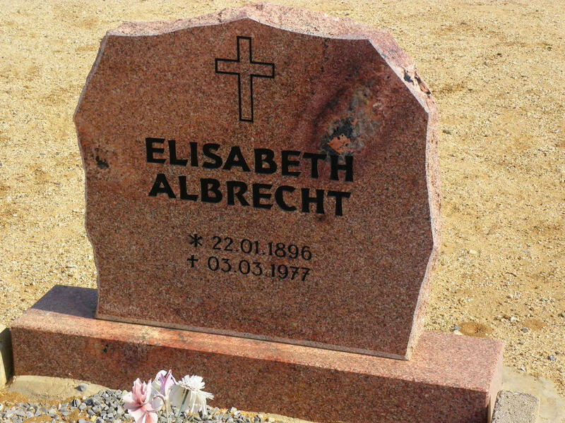 ALBRECHT Elisabeth 1896-1977