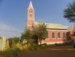 Namibia, GOBABIS, Catholic church, church yard