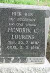 LOURENS Hendrik C. 1887-1959