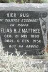 MATTHEE Elias B.J. 1895-1958