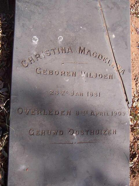 OOSTHUIZEN Christina Magdelena nee VILJOEN 1881-1909