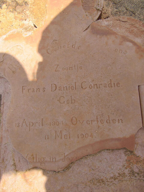 CONRADIE Frans Daniël 1904-1904