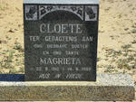 CLOETE Magrieta 1912-1989