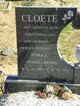 CLOETE Anna L. 1909-1996