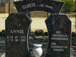 CLOETE Annie nee FIELDING 1913-1992