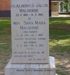 MALHERBE Albertus Jacob 1869-1949 & Sara Mara HUMAN 1871-1957