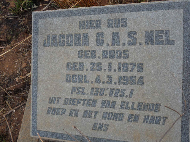 NEL Jacoba C.A.S. nee ROOS 1876-1954