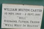 CARTER William Milton 1920-1987