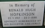 HOPKINSON Ronald Hugh 1917-1998