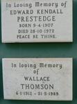 PRESTEDGE Edward Kendall 1907-1972 :: THOMSON Wallace 1912-1989
