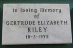 RILEY Gertrude Elizabeth -1979