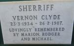 SHERRIFF Vernon Clyde 1934-1987