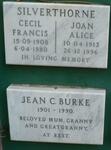 SILVERTHORNE Cecil Francis 1908-1980 & Joan Alice 1913-1996 :: BURKE Jean C. 1901-1990