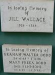 WALLACE Jill 1926-1989 :: DODD Graham Walter 1948-1986 & Mary Freda BENNION 1915-1988