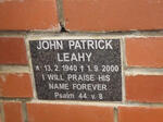 LEAHY John Patrick 1940-2000