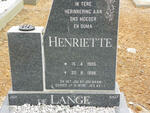 LANGE Henriette, de 1905-1998