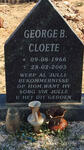 CLOETE George B. 1966-2003