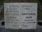 BONHOMME Mary Florence -1960 :: HUDSON Bonita Florence 1949-2004