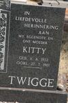 TWIGGE Kitty 1933-1981
