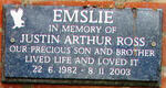 EMSLIE Justin Arthur Ross 1982-2003