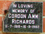 RICHARDS Gordon Amm 1918-1992
