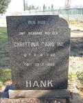 HANK Christina Caroline 1882-1968
