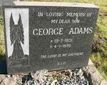 ADAMS George 1931-1970