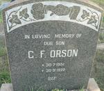 ORSON C.F. 1951-1972