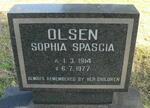 OLSEN Sophia Spascia 1914-1977