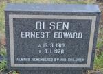 OLSEN Ernest Edward 1910-1978