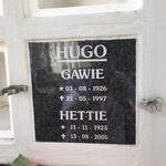 HUGO Gawie 1926-1997 & Hettie 1925-2005