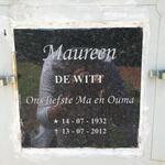 WITT Maureen, de 1932-2012