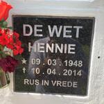 WET Hennie, de 1948-2014